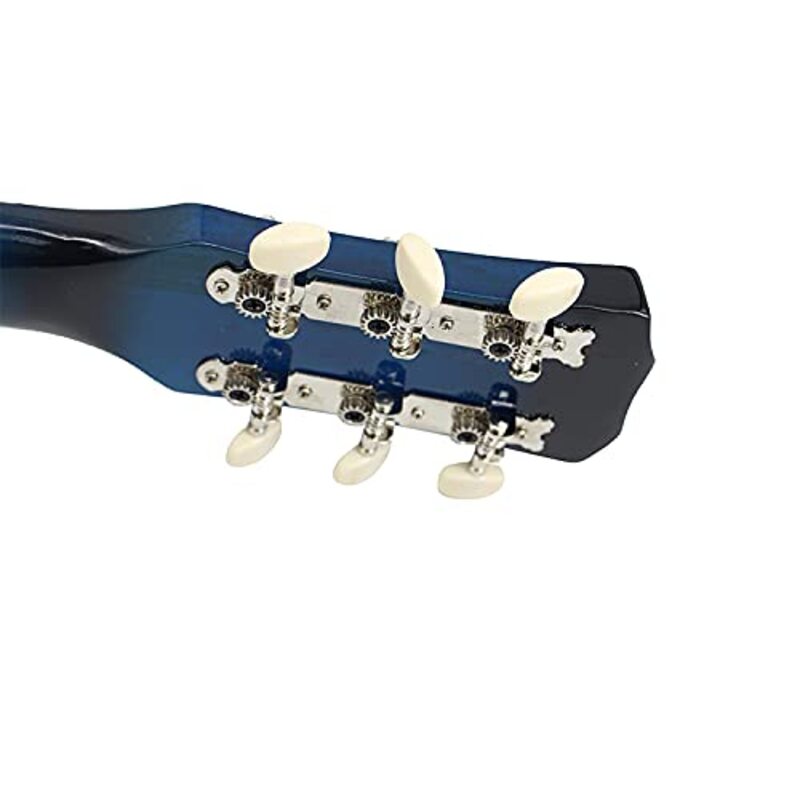 MegArya G38 Acoustic Guitar With Bag & Stand & Pick & Belt, Blue