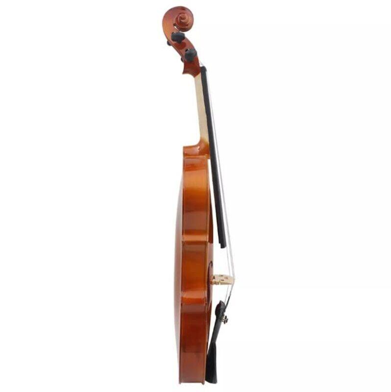 MegArya 1/4 Size Student Acoustic Violin With Case/Bow/Rosin And Violin Stand, Natural