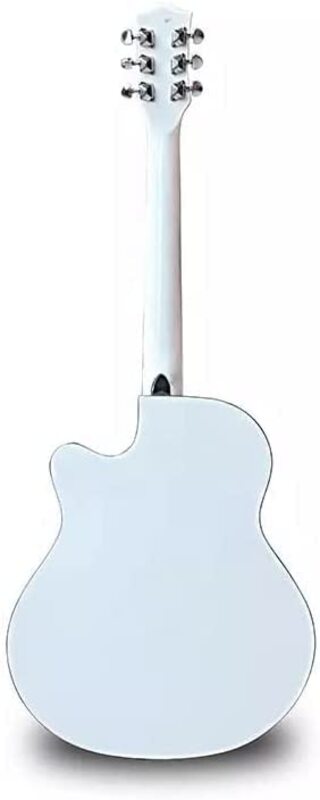 MegArya Student Acoustic Guitar with Guitar Kit, White