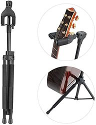 Universal Nonslip Foldable Guitar Stand Holder for Acoustic Guitar/Electric Guitar/Concert Guitar/Electric Bass, Black