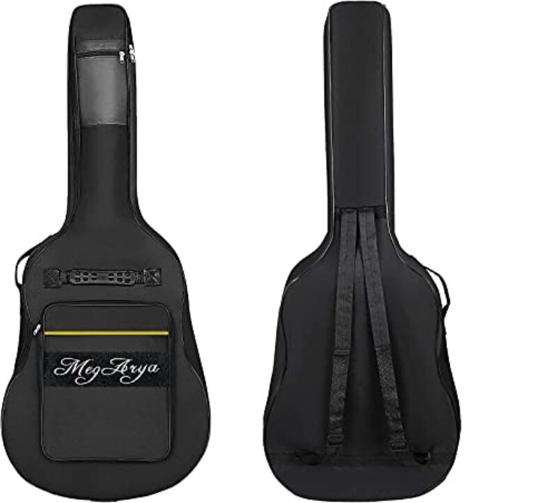 MegArya 38-inch Acoustic Guitar with Bag, Rosewood Fingerwood, Blue