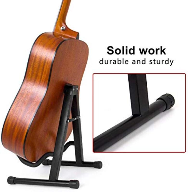 Aljannah Portable Guitar Stand, Black