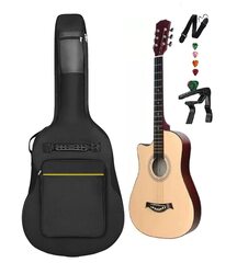 MegArya Acoustic Guitar Combo Pack Guitar, Natural