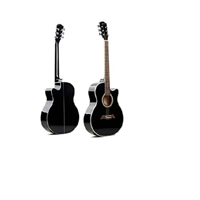 MegArya G38 Acoustic Guitar with 6 Strings Wooden Guitar, Black