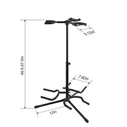 Noeler Tripod Multiple Adjustable Stand for Classic and Acoustic Guitar, Black