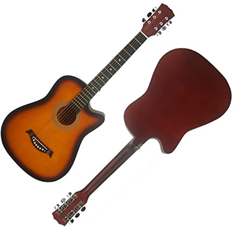 MegArya Acoustic Guitar, Brown Sunburst