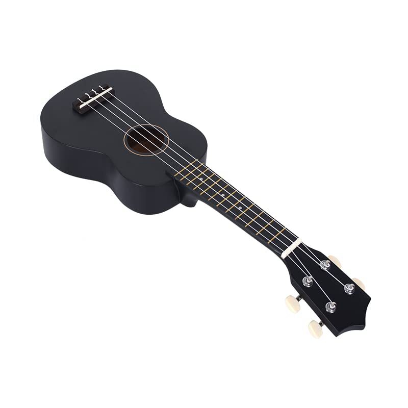 MegArya 21inch Ukulele, Rosewood Fingerboard, Black