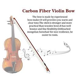 Andoer Carbon Fibre Violin Bow, Brown