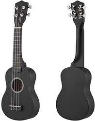 MegArya 21-inch Carbon Fiber Ukulele, Black