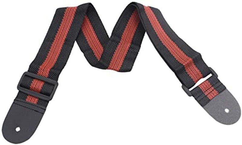 MegArya Adjustable Electric Acoustic Bass Guitar Strap Ukulele Belt, Red