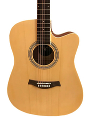MegArya G38 Beginners Acoustic Guitar, Natural