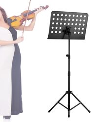 MegArya Portable Metal Music Stand Detachable Instruments for Piano Violin Guitar Sheet, Black