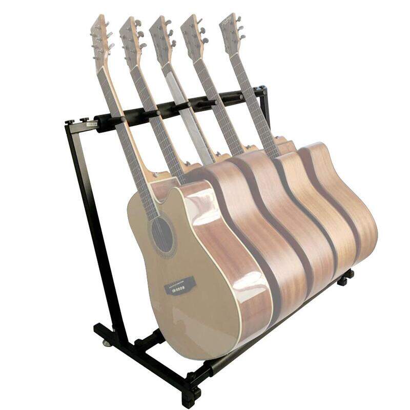 

Baggra Multi Guitar Foldable Holder, Black