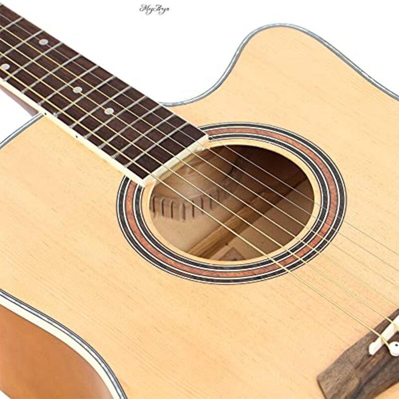 MegArya G41 Acoustic Guitar, Rosewood Fingerwood, Multicolour