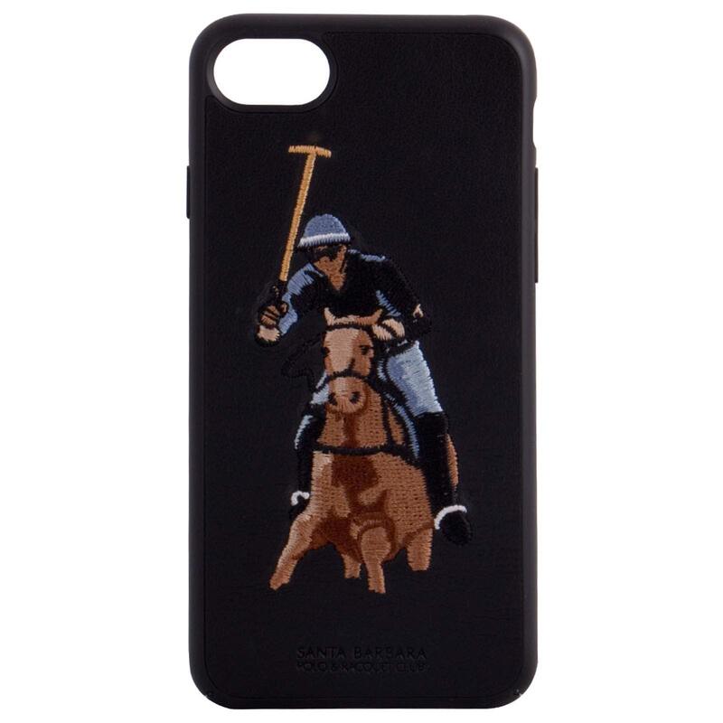 Santa Barbara Polo & Racquet Club Apple iPhone 7 Jockey Mobile Phone Case Cover, Black