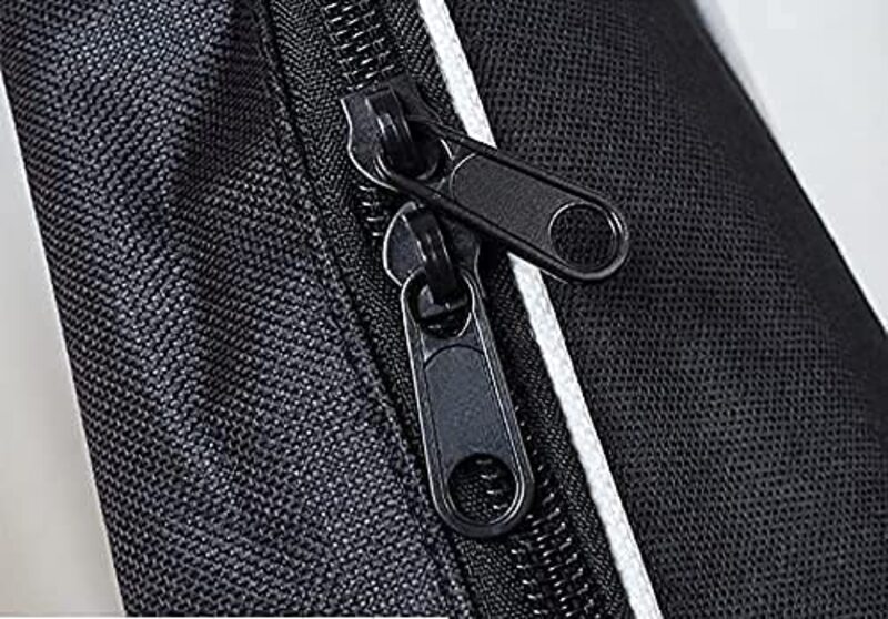 MegArya Ukulele Bag Padded Zipper Pockets Adjustable Strap Backpack Case Thickened Storage Oxford Cloth with Handle, 26 Inch, Black