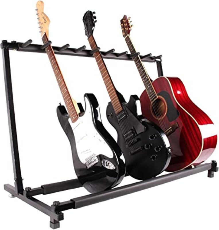 MegArya 9 Holder Guitar Stand, Black