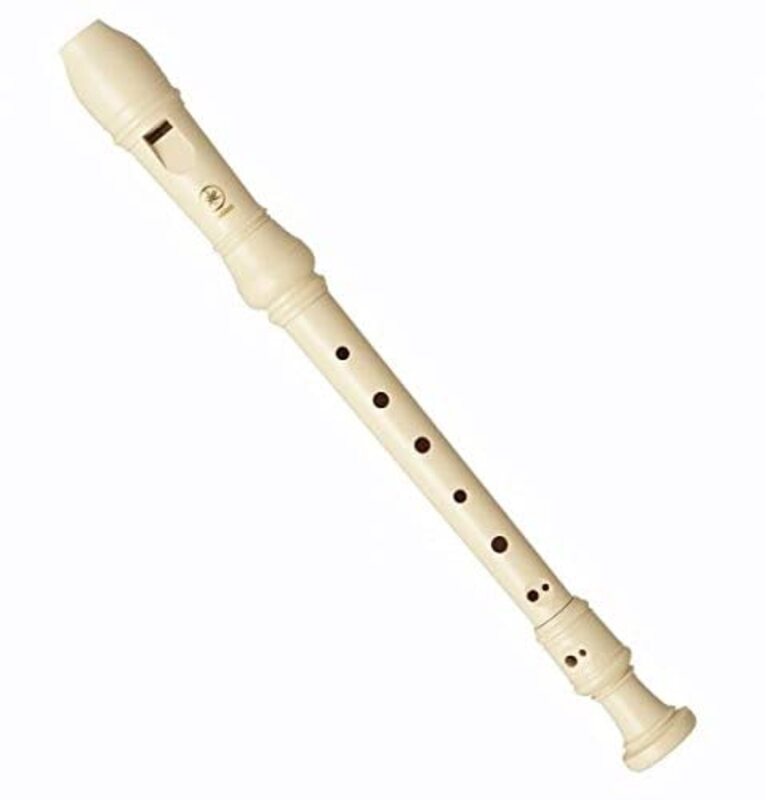 MegArya German Style Plastic Soprano Recorder Flute, Beige