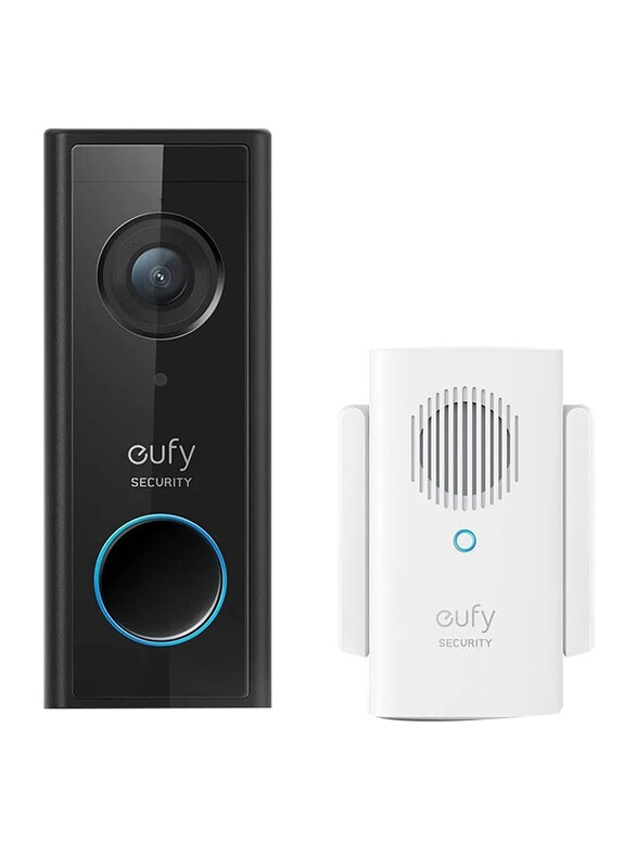 

Eufy Security Video Doorbell with Chime, 1080p, White/Black