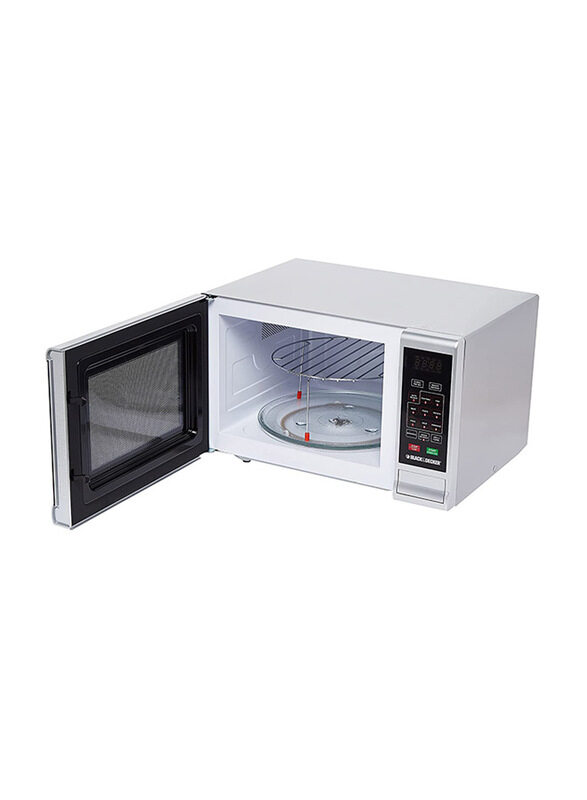 Black+Decker 30L Microwave Oven, 1000W, MZ3000PG-B5, Silver