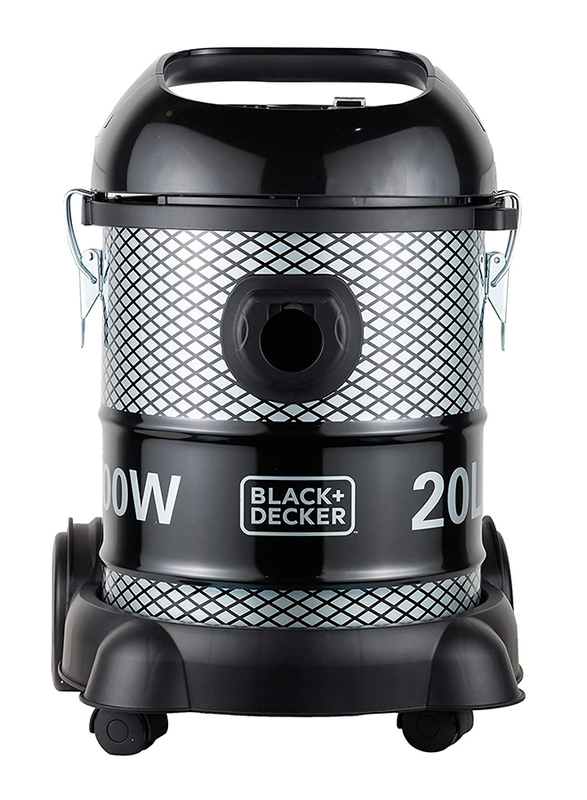 Black+Decker Drum Vacuum Cleaner, 20L, BV2000-B5, Black/Grey