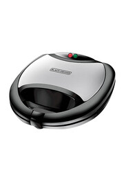 Black+Decker 2 Slice Sandwich Maker, 750W, TS2000-B5, Black