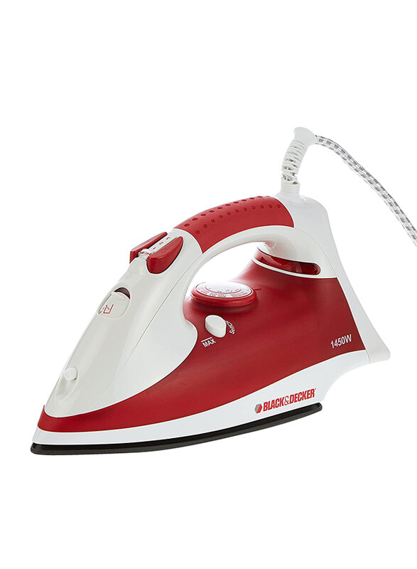 

Black+Decker Steam Iron, 1450W, X750R-B5, Red