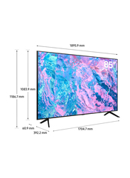 Samsung 85-inch (2023) Crystal 4K Ultra HD LED Smart TV, UA85CU7000UXZN, Black