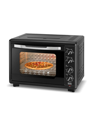 Black+Decker 55L Double Glass Multifunction Toaster Oven with Rotisserie, 2000W, TRO55RDG-B5, Black