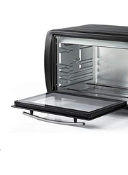 Black+Decker 35L Double Glass Multifunction Toaster Oven with Rotisserie, 1500W, TRO35RDG-B5, Black