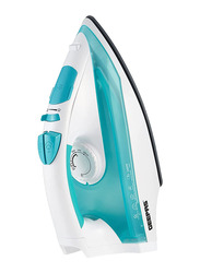 Geepas Cordless Corded Steam Iron with Ceramic Sole, 1500W, GSI24015, Green/White