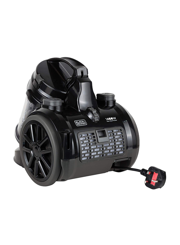 Black+Decker Canister Vacuum Cleaner, 1400W, 2.5L, VM1480-B5, Black