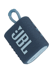 JBL Go 3 IP67 Water Resistant Portable Bluetooth Speaker, Blue