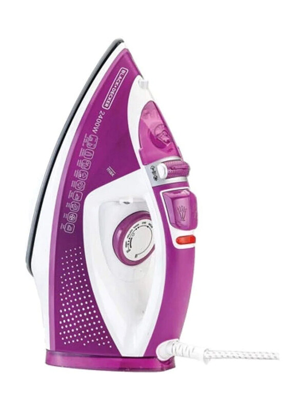 

Black+Decker Steam Iron, 2400W, X2450-B5, Magenta