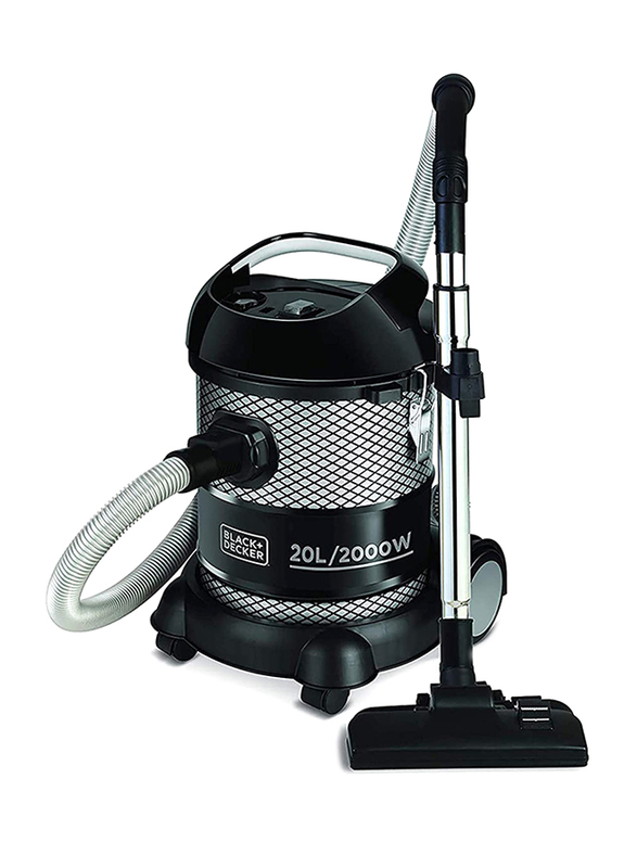 Black+Decker Drum Vacuum Cleaner, 20L, BV2000-B5, Black/Grey
