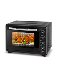 Black+Decker 55L Double Glass Multifunction Toaster Oven with Rotisserie, 2000W, TRO55RDG-B5, Black