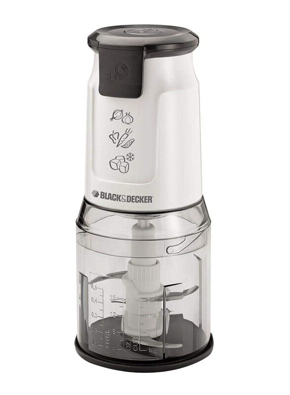 

Black+Decker Double Blade Electric Chopper, 500W, FC300-B5, Black/White