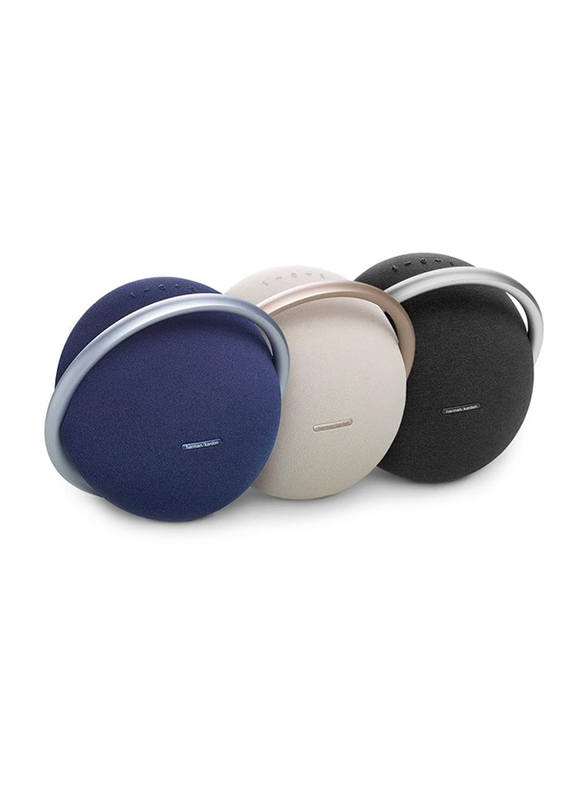 Harman Kardon Onyx Studio 8 Portable Stereo Bluetooth Speaker with 8 Hours Battery, Built-In Dual Mic, HKOS8BLKUK, Black
