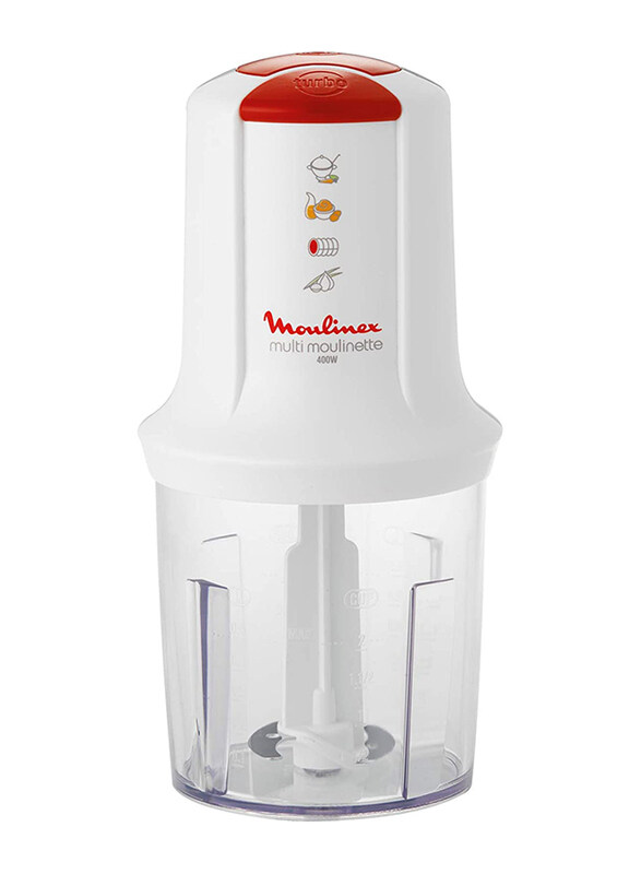 

Moulinex 0.5L Multi Moulinette Plastic Electric Chopper, 400W, AT711161, White