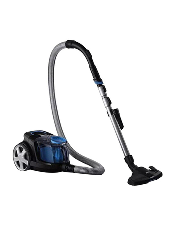 Philips PowerPro Compact Bagless Vacuum Cleaner with PowerCyclone 5 Suction & EPA10 Filter, 1800W, FC9350, Black/Blue
