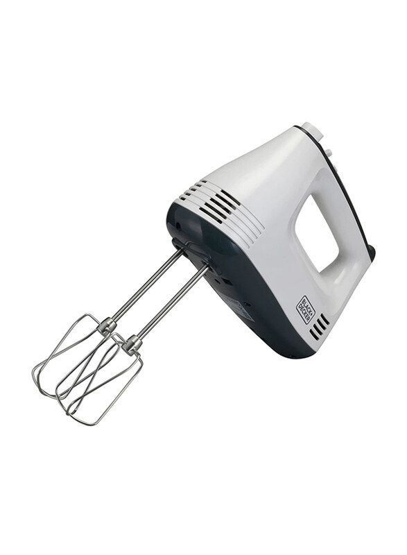 

Black+Decker Hand Mixer, 300W, M350-B5, White/Grey