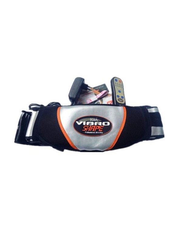 Vibro Shape Slimming Belt with Heating Function, Black