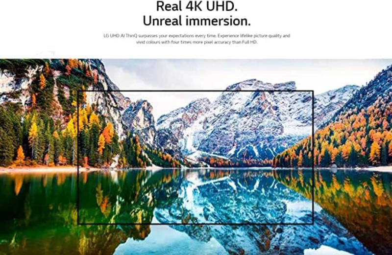 LG 43-Inch Flat 4K UHD LED HDR Smart TV, 43UQ75006, Black