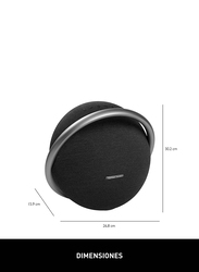 Harman Kardon Onyx Studio 7 Bluetooth Wireless Portable Speaker with 8 Hours Play Time, Black