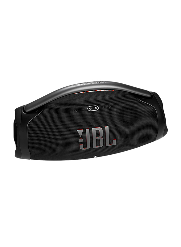 JBL Boombox 3 IP67 Portable Bluetooth Speaker, JBLBOOMBOX3BLKUK, Black