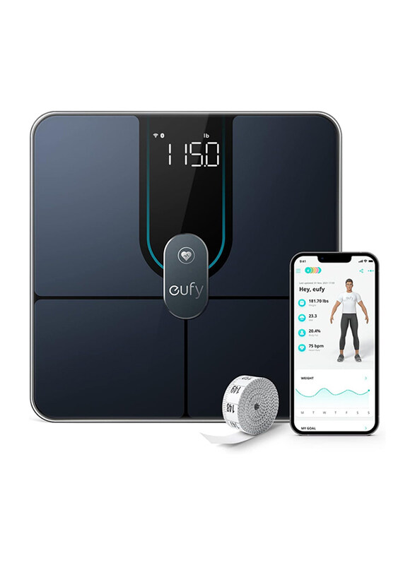 

Eufy P2 Pro Digital Smart Scale with Wi-Fi/Bluetooth, T9149, Blue