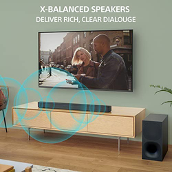 Sony HT-S400 2.1Ch Soundbar & Powerful Wireless Subwoofer with S-Force PRO Front Surround Sound & Dolby Digital, Black