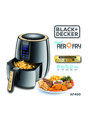 Black+Decker Air Fryer, 1500W, AF400-B5, Black/Gold