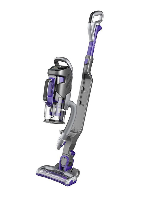 

Black+Decker Multipower Pet Cordless 2-in-1 Stick Upright Vacuum with Removable Hand Vacuum, CUA525BHP-GB, Purple/Grey