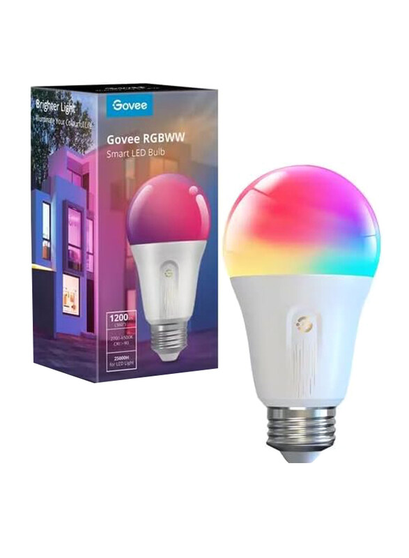 

Govee Smart E27 Color Light Bulb, Multicolour